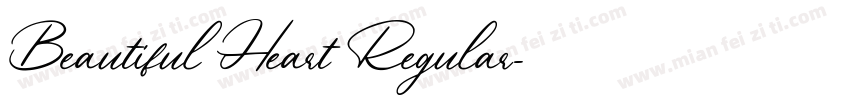 Beautiful Heart Regular字体转换